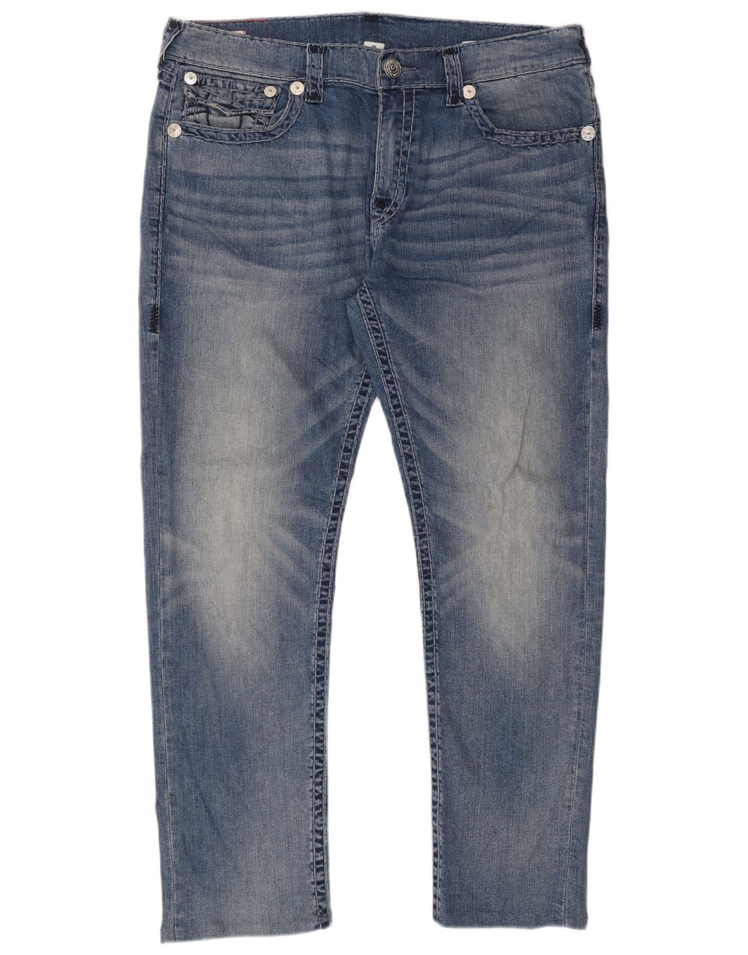 True Religion Herre Slim Jeans W40 L31 Blå Bomuld
