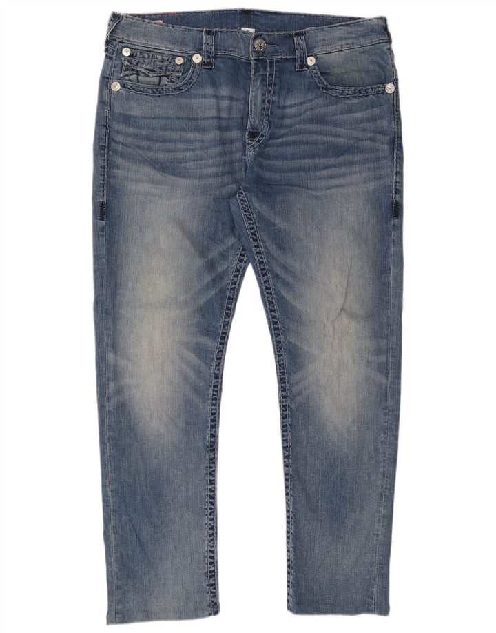 True Religion Herre Slim Jeans W40 L31 Blå Bomuld