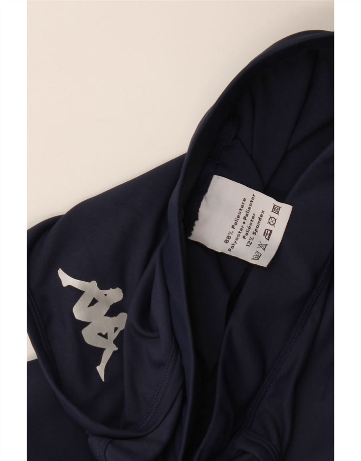 Kappa Dame Sports Shorts UK 14 Large Navy Blue Polyester