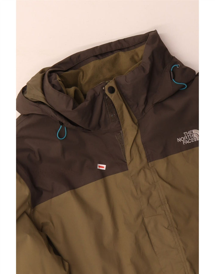 THE NORTH FACE Herre Hættevindjakke UK 46 3XL Khaki Colourblock