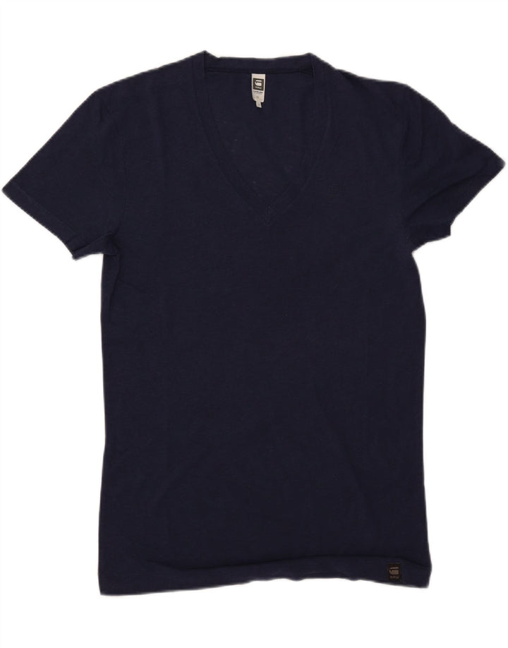 G-STAR Herre T-shirt Top Medium Marineblå Bomuld