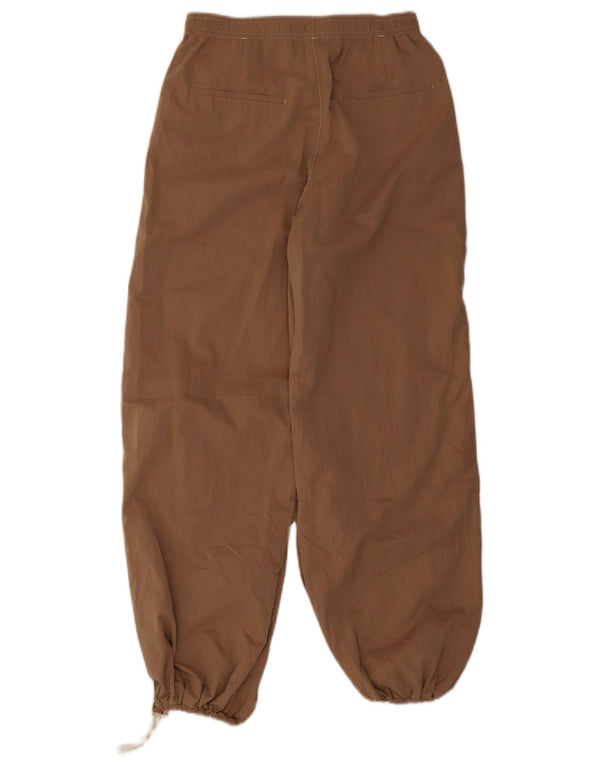 Zara Womens Loose Fit træningsdragt Bukser Joggers UK 4 XS Beige