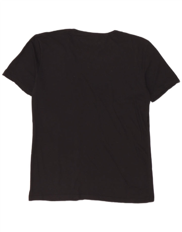 ZARA Herre Easy Fit T-Shirt Top Stor Sort