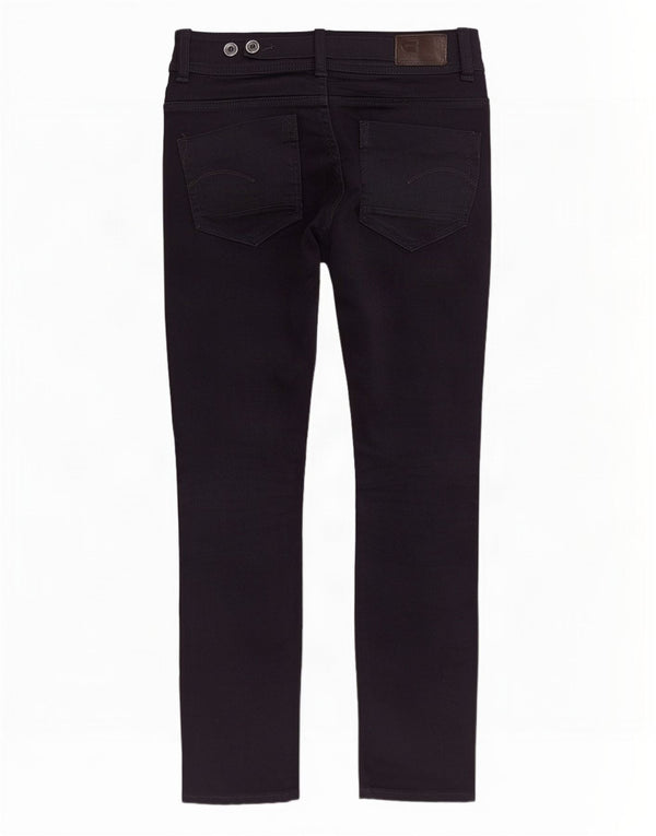 G-Star Dame Midge Saddle Straight Jeans W28 L30 Sort Bomuld