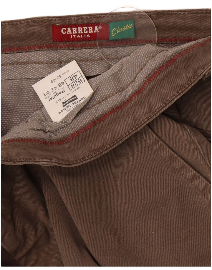 Carrera Herre Slim Chino Bukser IT 48 Medium W33 L31 Grå Bomuld