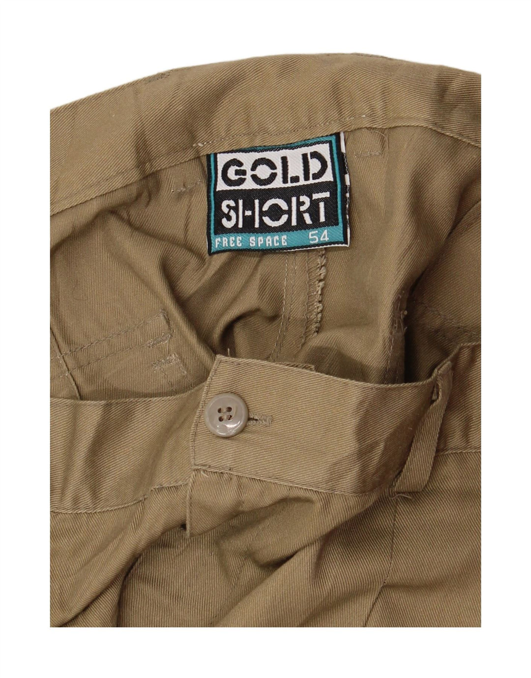 Vintage Herre Pegged Chino Shorts IT 54 2XL W36 Beige Polyester