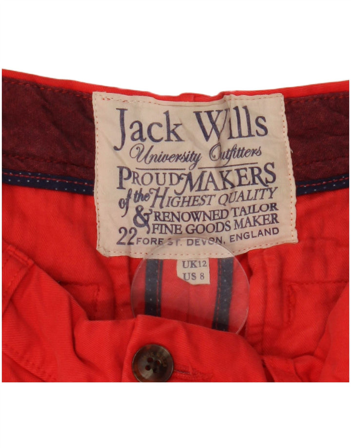 Jack Wills Chino Shorts til kvinder UK 12 Medium W32 Rød