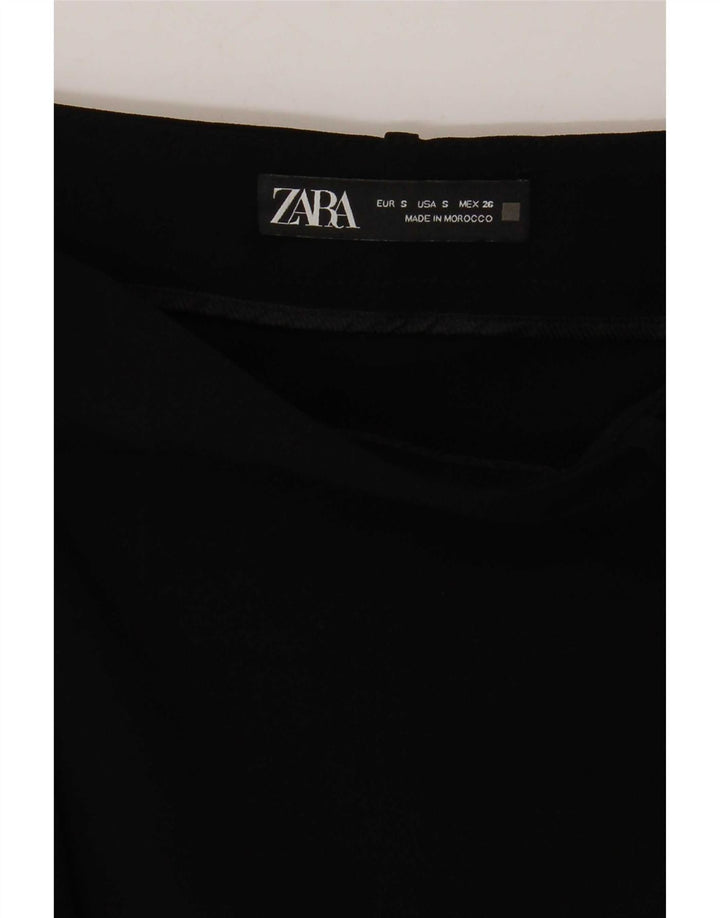 Zara Womens High Waist Shorts Small W26 Black