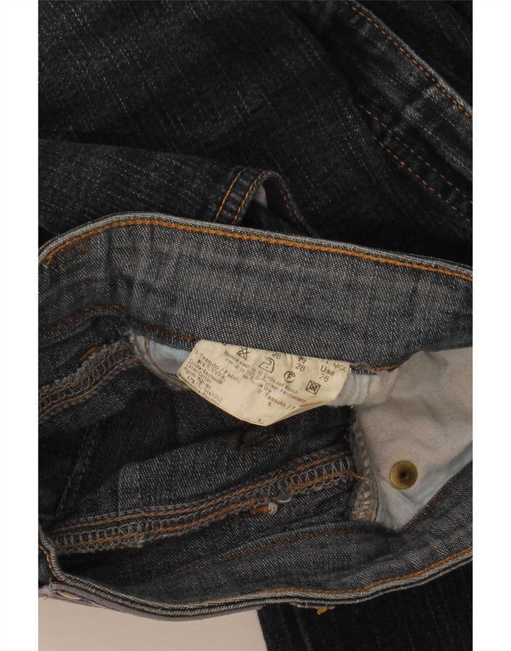 Roccobarocco Dame Straight Jeans W28 L29 Marineblå Bomuld