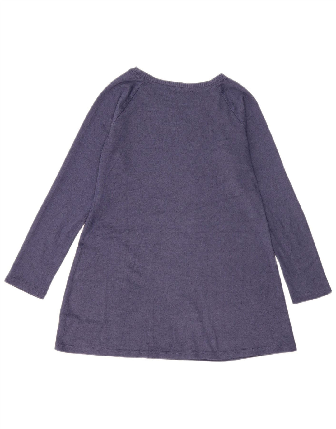 Marks & Spencer Dame Langærmet Tunika Top UK 10 Small Navy Blue
