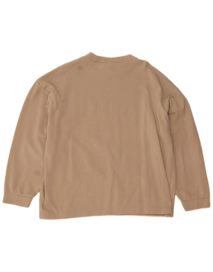 Adidas Herre Top Langærmet XL Beige Bomuld