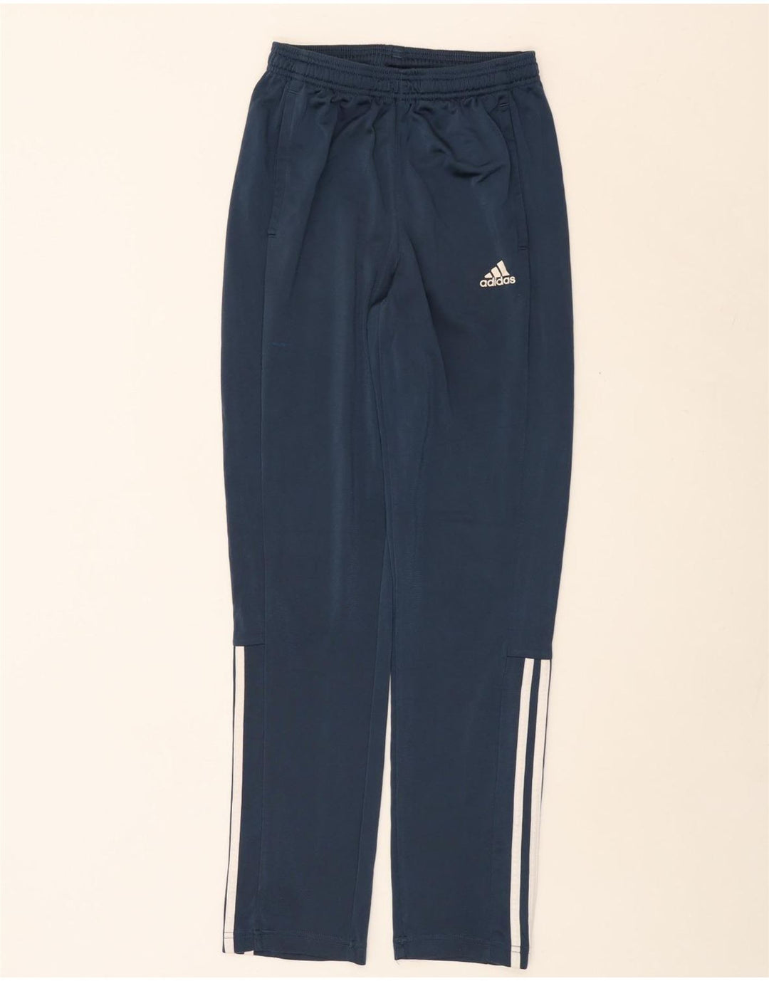ADIDAS Træningsdragtsbukser til mænd UK 36/38 Small Navy Blue Polyester