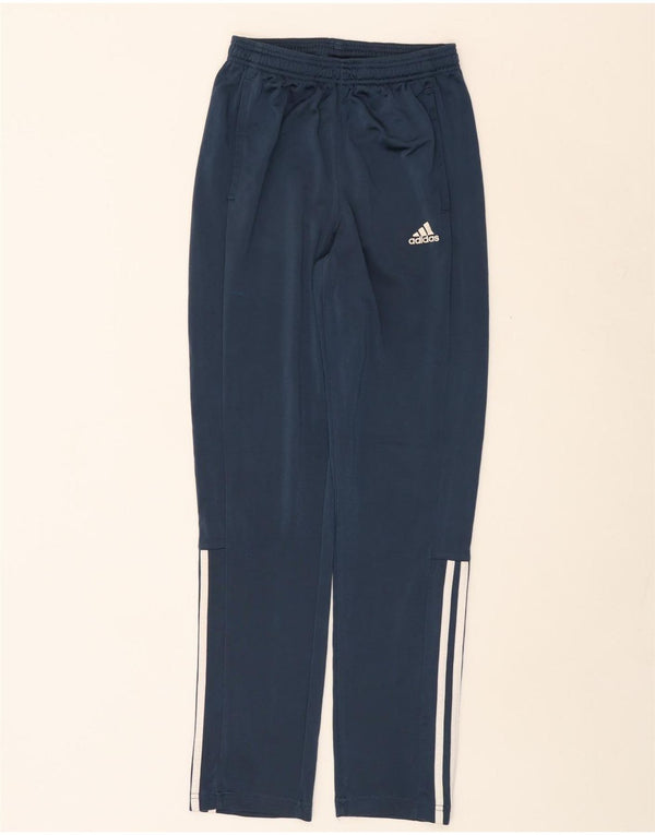ADIDAS Træningsdragtsbukser til mænd UK 36/38 Small Navy Blue Polyester