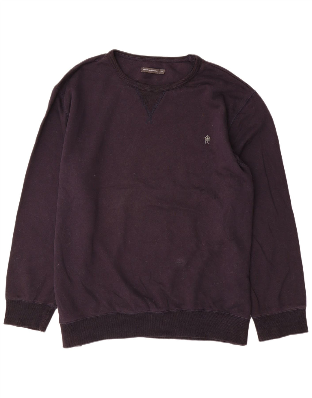French Connection Herre Sweatshirt Jumper 5XL Marineblå Bomuld