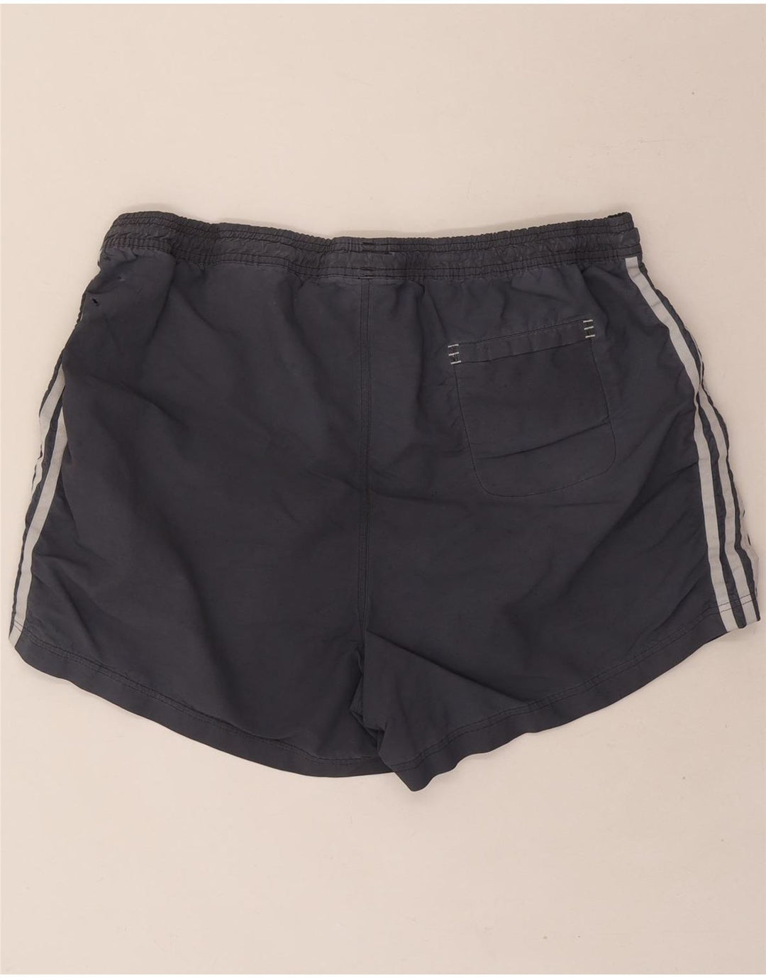 ADIDAS Mens Swimming Shorts XL  Grey Nylon Vintage Adidas and Second-Hand Adidas from Messina Hembry 