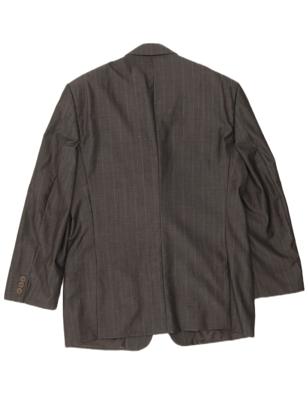 Valentino Herre 3-knaps blazerjakke IT 50 Stor Grå Virgin Wool