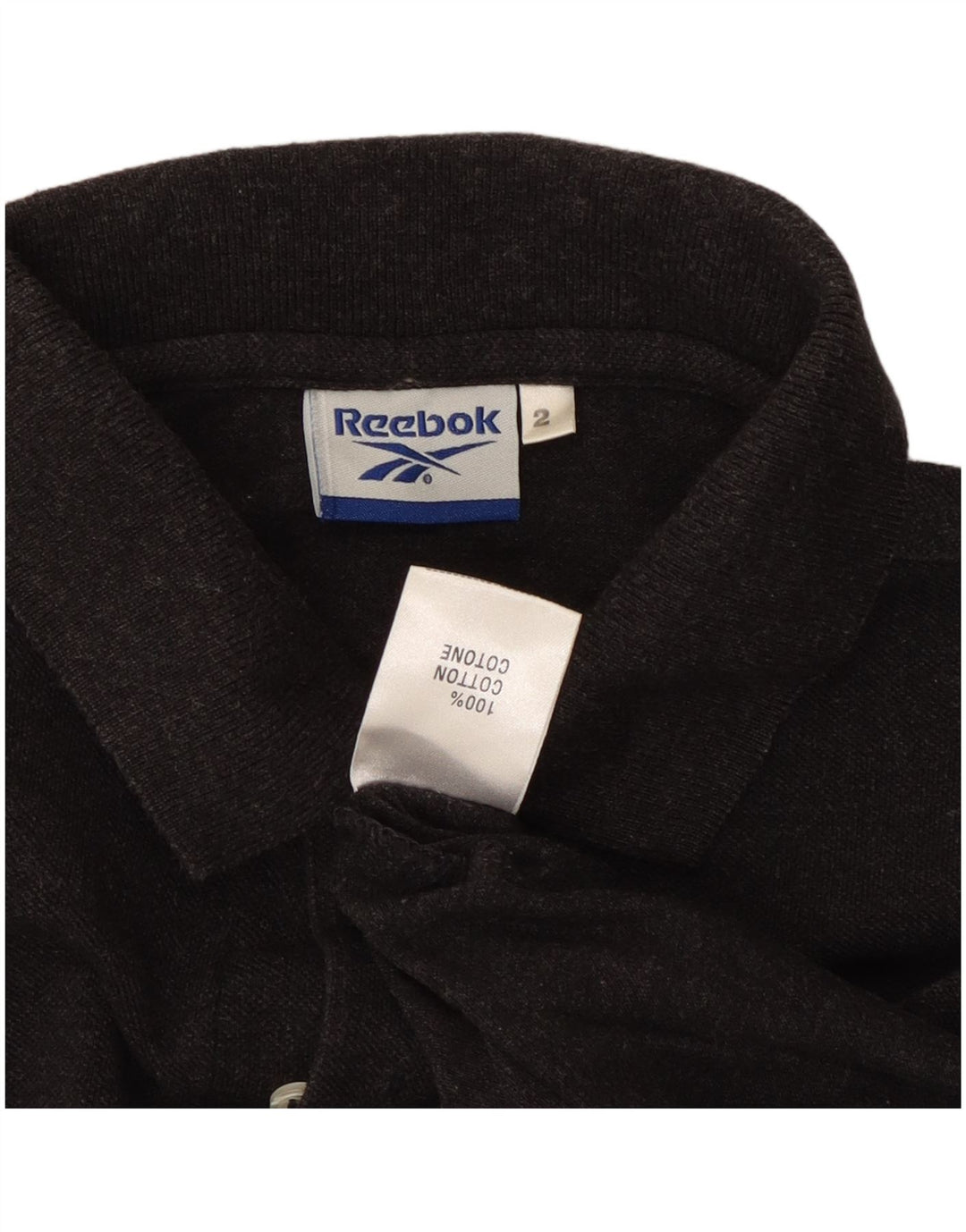REEBOK Poloskjorte til mænd mellemgrå bomuld