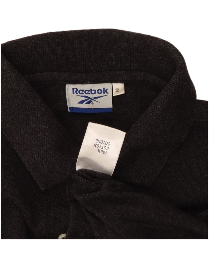 REEBOK Poloskjorte til mænd mellemgrå bomuld