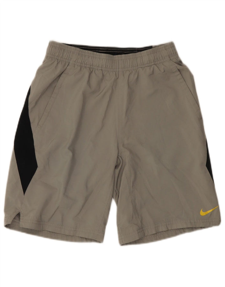 NIKE Sportsshorts til drenge 10-11 år Medium Grey Colourblock Sports