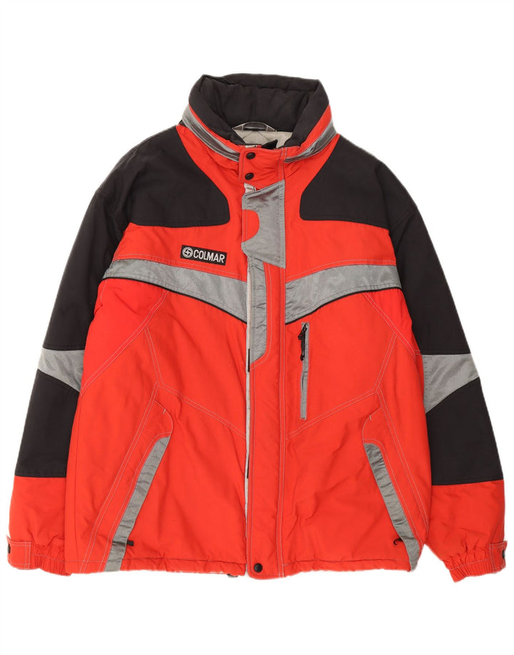 COLMAR Mens Ski Jacket IT 50 Large Red Colourblock