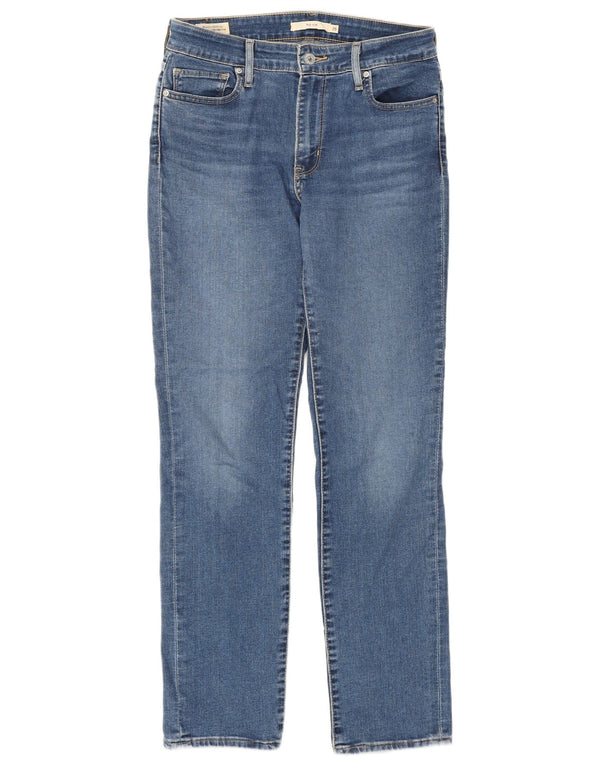 Levi's Dame 712 Slim Jeans W29 L30 Blå Bomuld