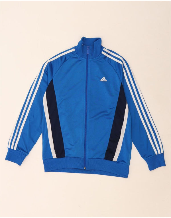 ADIDAS Træningsdragt til drenge Topjakke 13-14 år Blå Colourblock Polyester