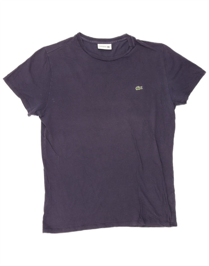Lacoste Herre T-Shirt Top Medium Marineblå Bomuld