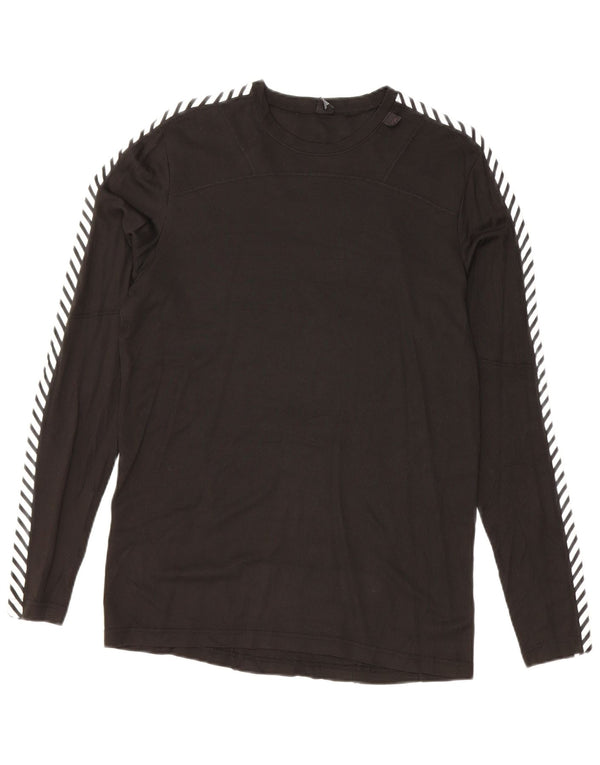 HELLY HANSEN Herre Top Langærmet Medium Sort Colourblock Polyethylene