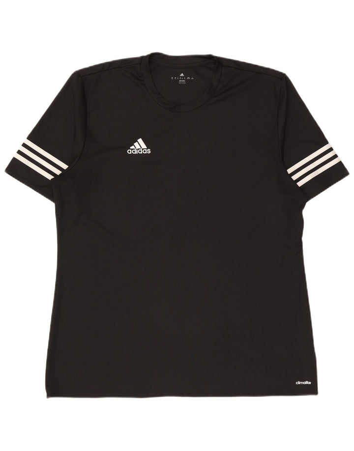 Adidas Herre Climalite T-Shirt Top XL Sort Polyester