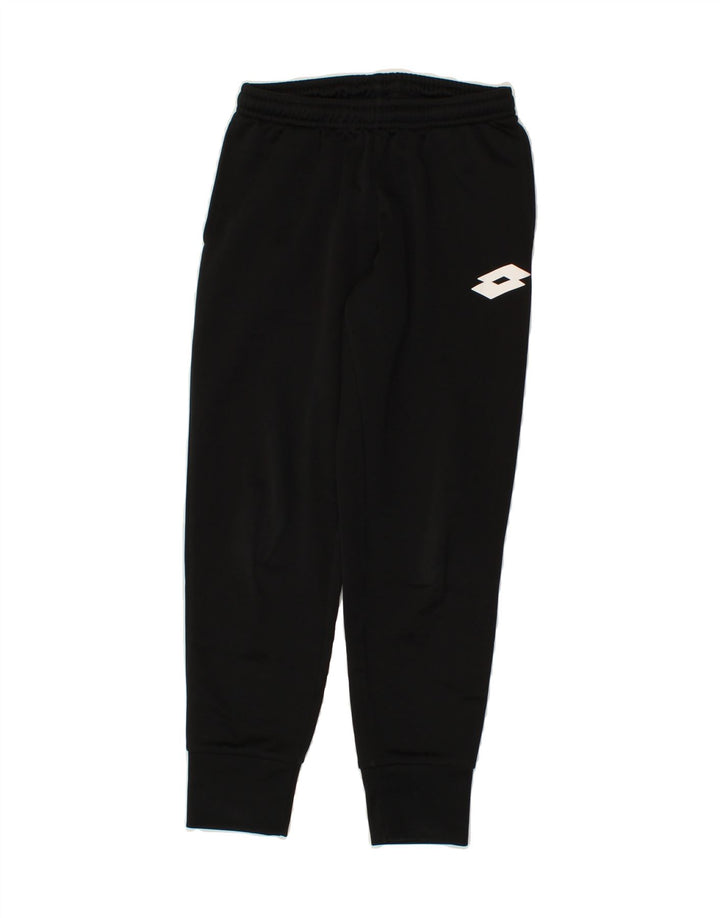 LOTTO Boys Tracksuit Trousers Joggers 9-10 Years Small Black Vintage Lotto and Second-Hand Lotto from Messina Hembry 