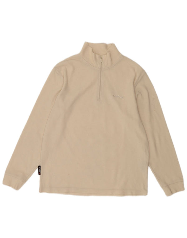 Invicta Herre lynlås hals Fleece Jumper Large Off White Polyester
