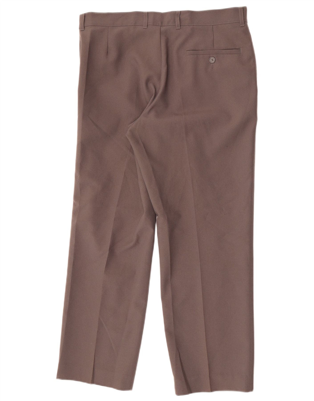 Marks & Spencer Straight Chino-bukser til mænd W34 L29 brun polyester