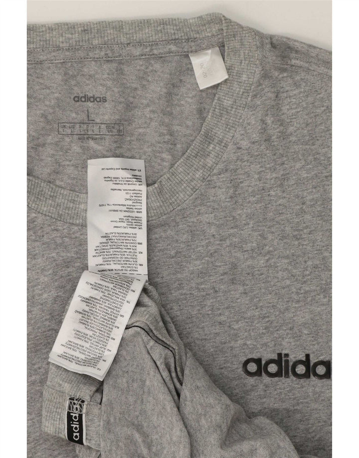Champion Herre Grafisk T-Shirt Top Stor Grå Bomuld