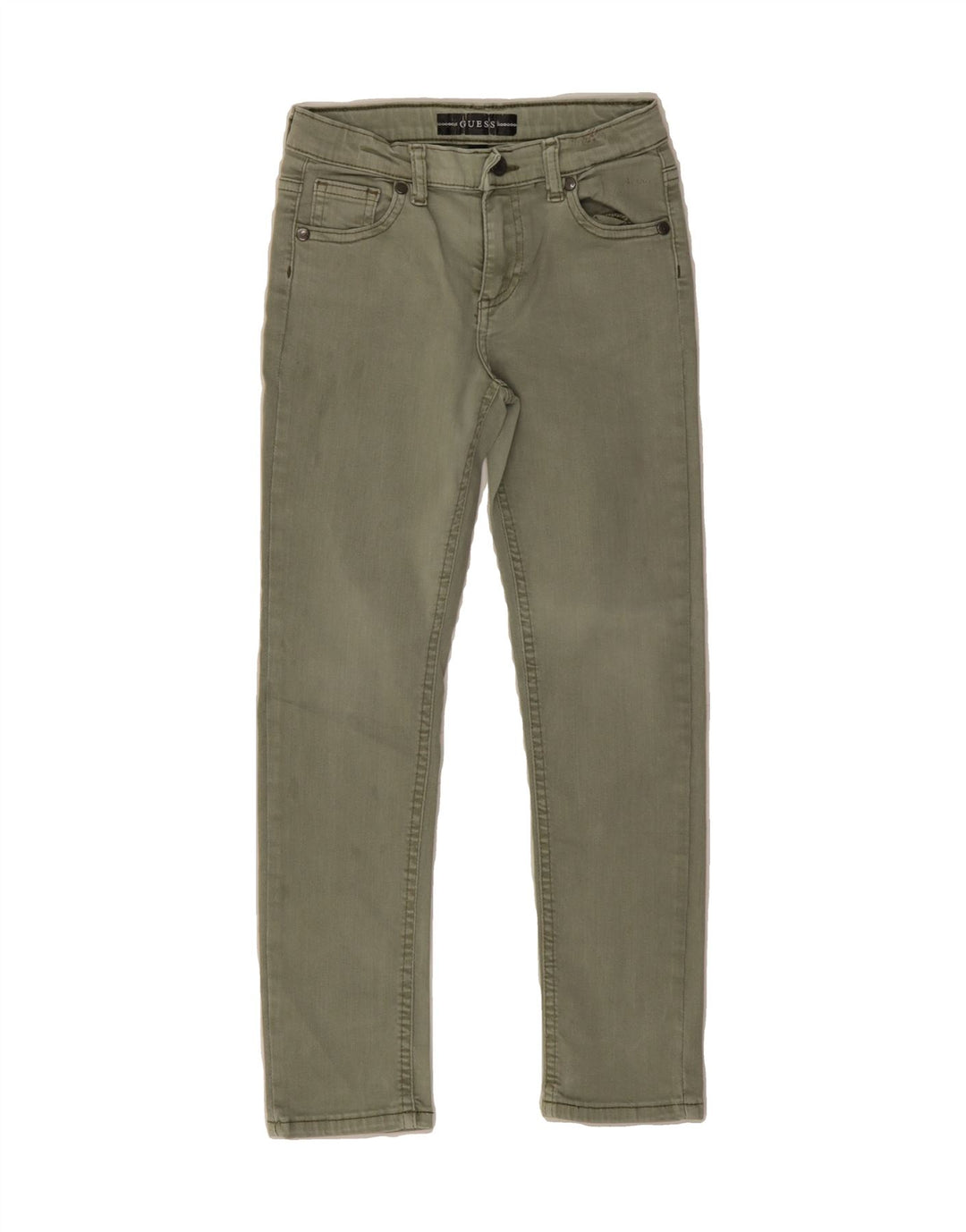 GUESS Boys Slim Jeans 6-7 Years W21 L21 Green Cotton Vintage Guess and Second-Hand Guess from Messina Hembry 