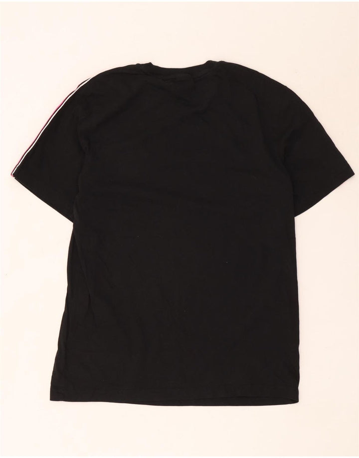 Nike Herre grafisk T-shirt Top Medium Sort Colourblock Bomuld