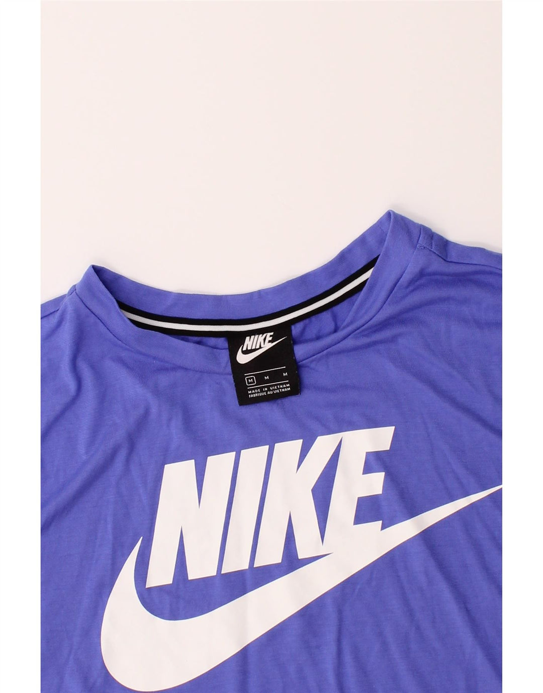 NIKE Womens Crop Graphic T-Shirt Top UK 14 Medium Purple Polyester Vintage Nike and Second-Hand Nike from Messina Hembry 