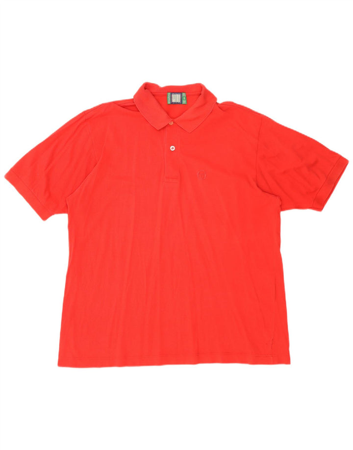 Sergio Tacchini Poloskjorte til mænd, stor rød