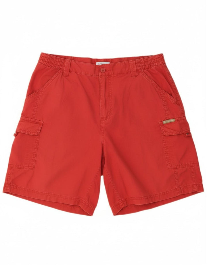 Columbia dame cargo shorts store W36 rød bomuld