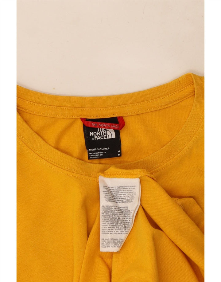 The North Face Herre grafisk T-shirt Top Medium Gul Bomuld