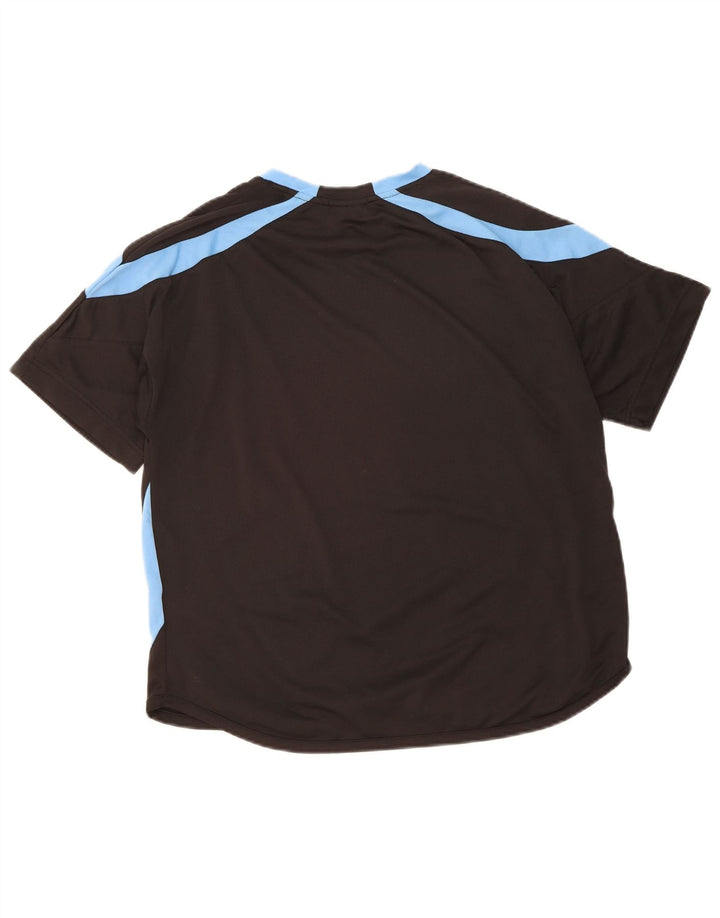 FILA Mens T-Shirt Top Large Black Colourblock Polyester
