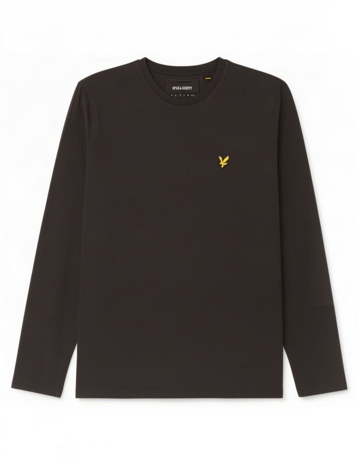 Lyle & Scott Herre Top Langærmet Lille Sort Bomuld