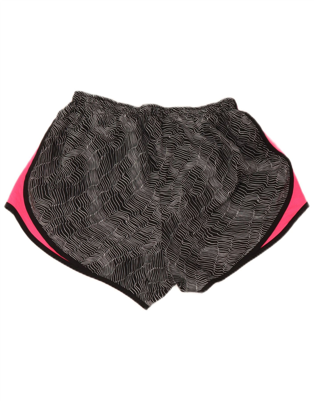 NIKE Dri Fit sportsshorts til kvinder UK 16 Large Black Colourblock Polyester