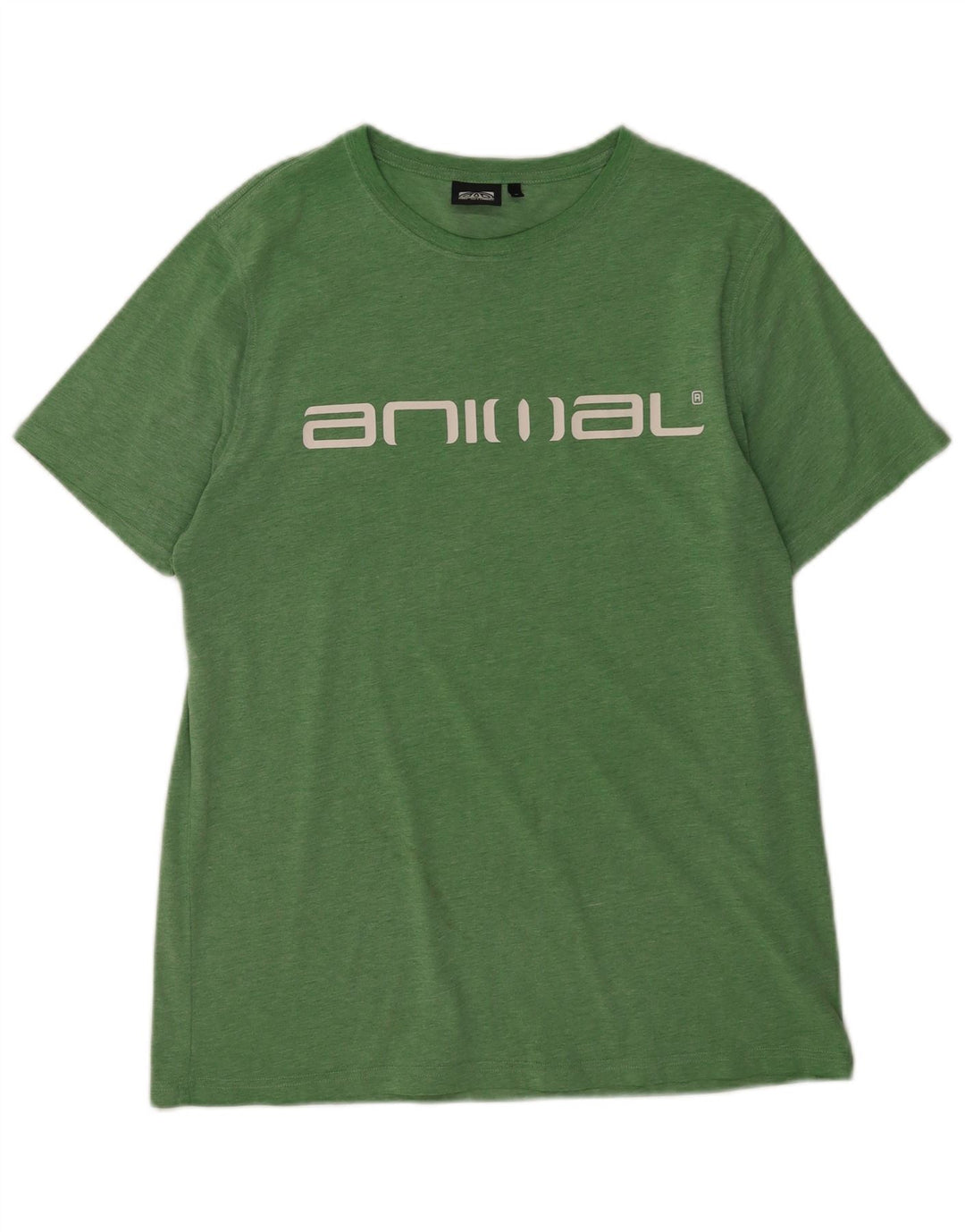 Animal Herre Grafisk T-Shirt Top Medium Grøn Bomuld
