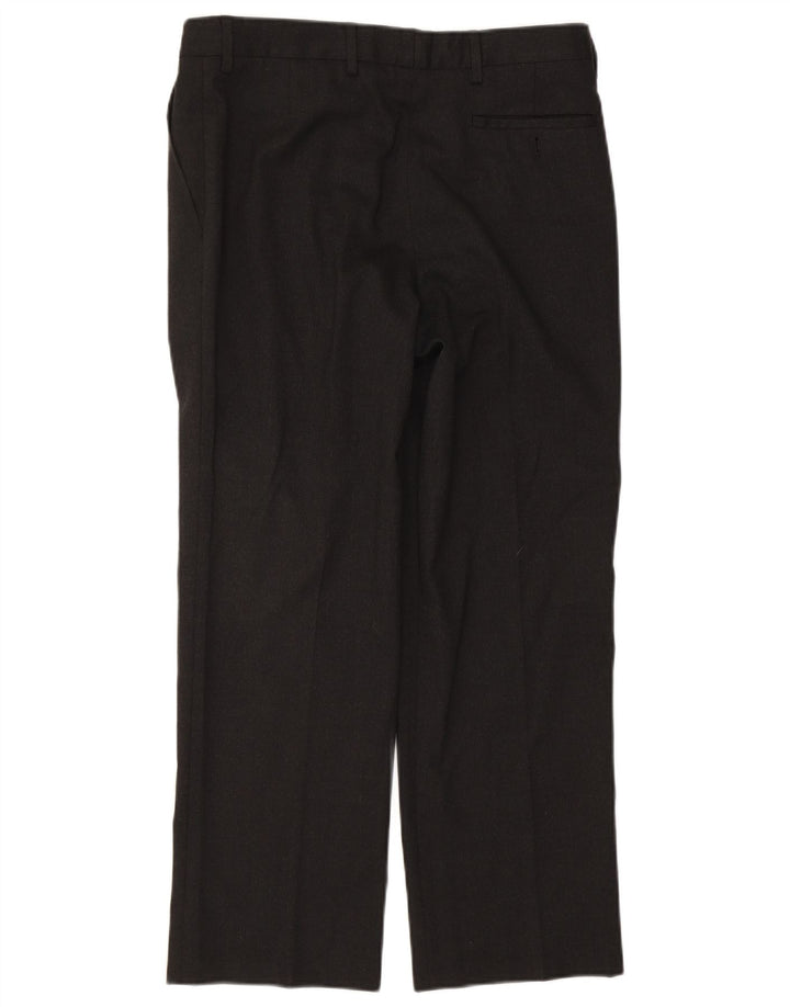 PIERRE CARDIN Womens Straight Suit Trousers IT 42 Medium W34 L28 Grey