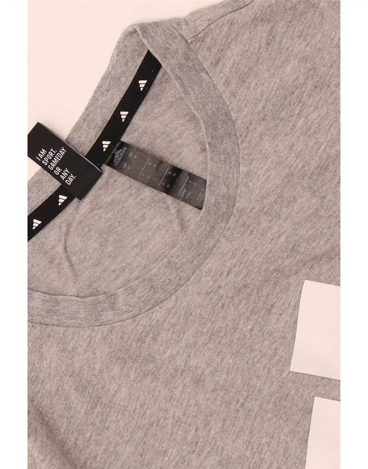 Adidas Herre grafisk T-shirt top mellemgrå