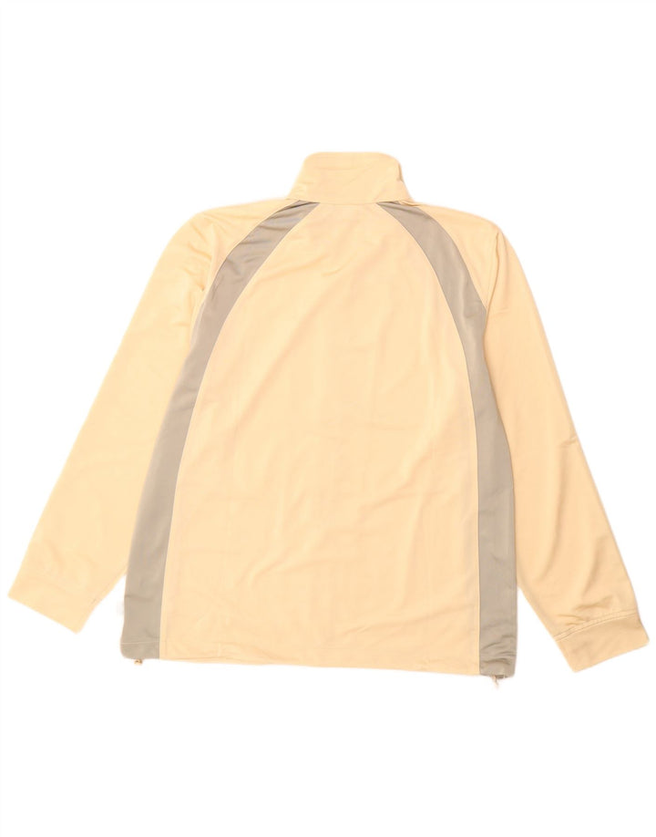 Diadora træningsdragt topjakke til kvinder UK 18 XL Beige Colourblock Polyester