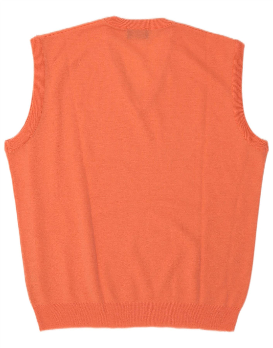 Vintage herrevest tanktop stor orange uld