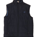REEBOK Mens Padded Gilet UK 36 Small Navy Blue Polyester Vintage Reebok and Second-Hand Reebok from Messina Hembry 
