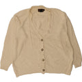 EDDIE BAUER Womens Cardigan Sweater UK 16 Large Beige Cotton Vintage Eddie Bauer and Second-Hand Eddie Bauer from Messina Hembry 