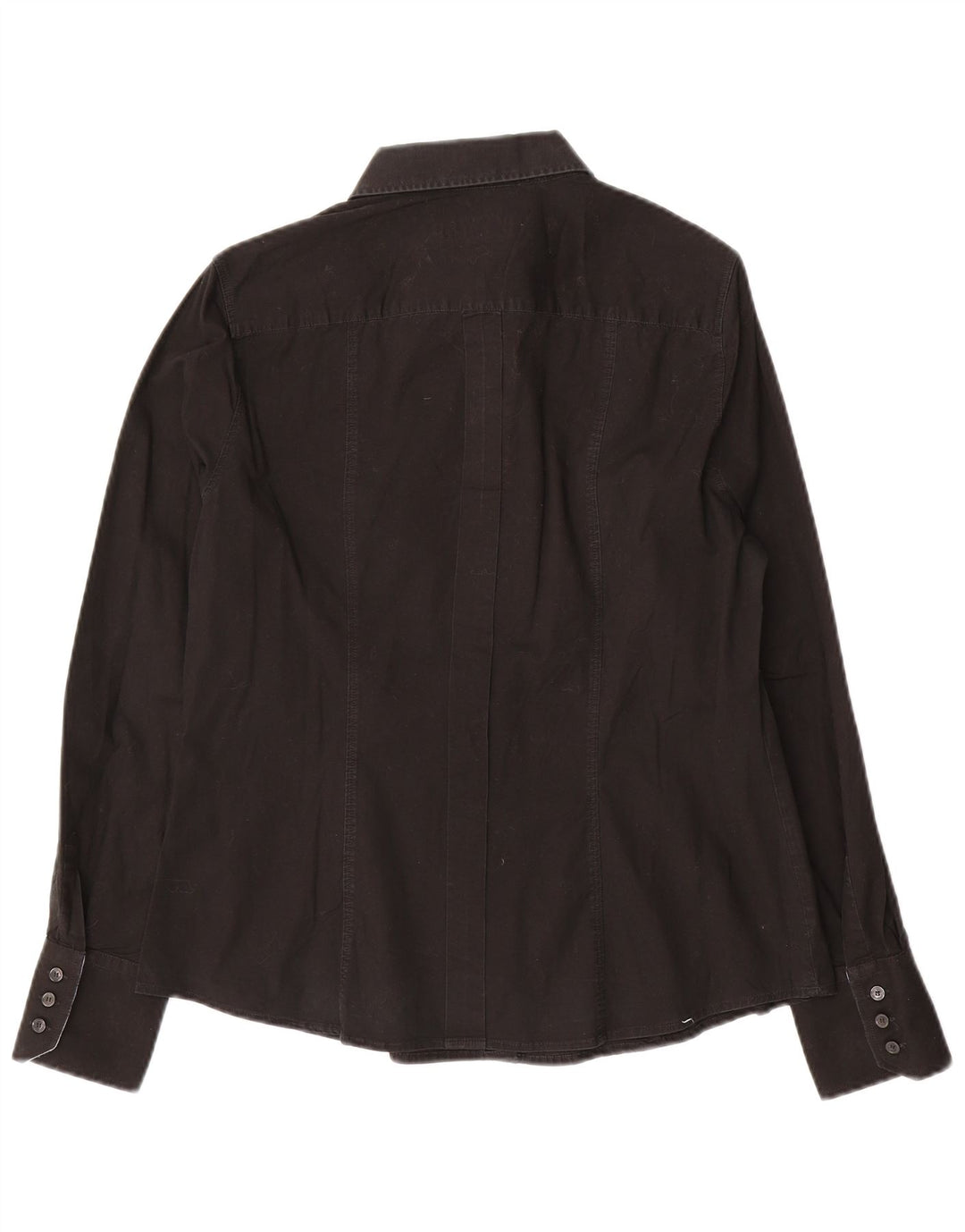 Trussardi Jeans Dameskjorte IT 48 XL Sort Bomuld